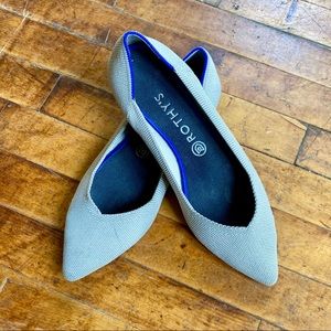 Rothys’ Birdseye Flax Pointed Flats